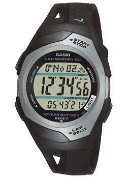 Японские наручные  мужские часы Casio STR-300C-1. Коллекция Digital